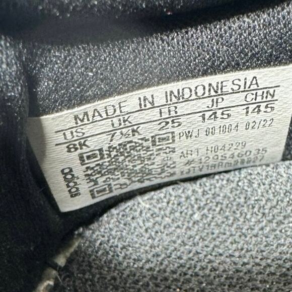 Boys Black Adidas Racer TR21 toddler athletic shoes size 8k - Picture 10 of 10